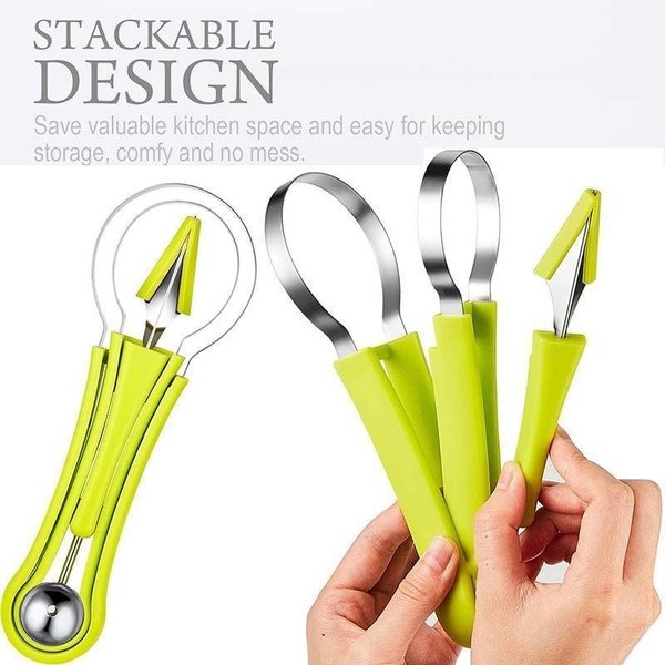 🔥Last Day 60% OFF🔥Stainless Steel 4 in 1 Fruit Carving Platter Tool Set -BUY 2 GET 1 FREE