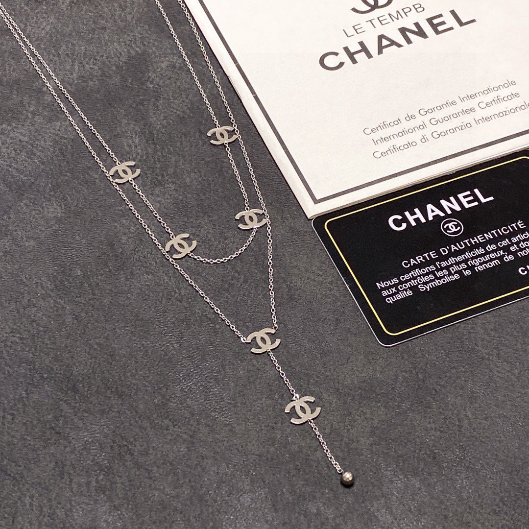 Chanel new double layer necklace