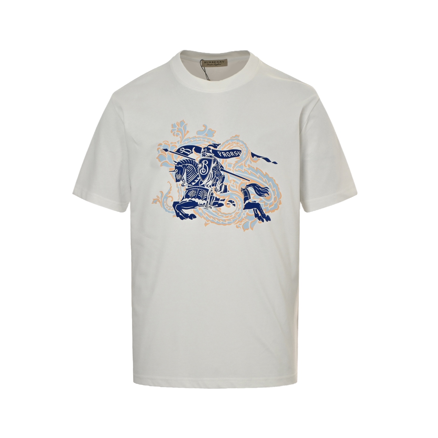 Burberry 25ss Warhorse Knight Flocked Print Short Sleeve