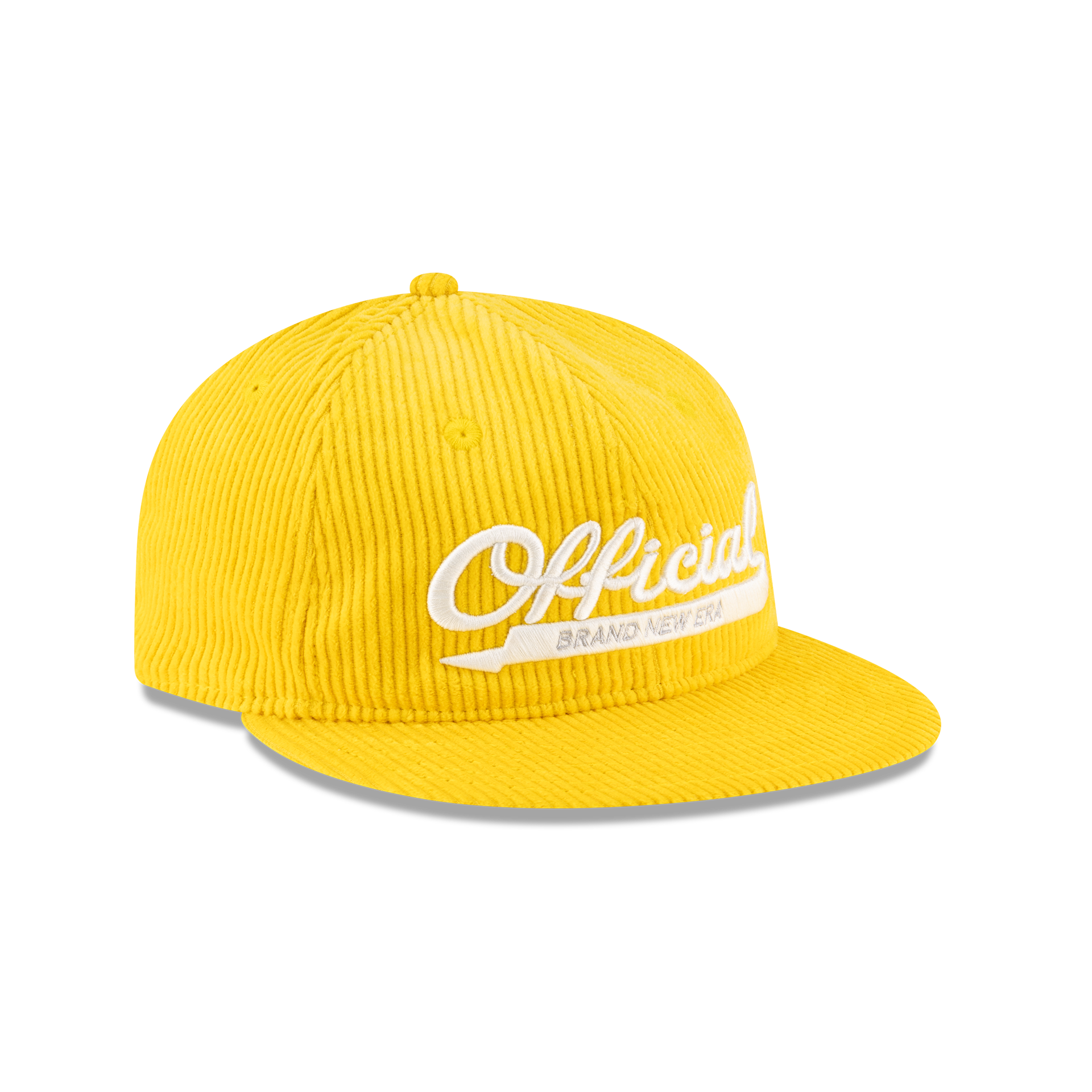 New Era Branded Official Corduroy Gold Retro Crown 9FIFTY Snapback Hat