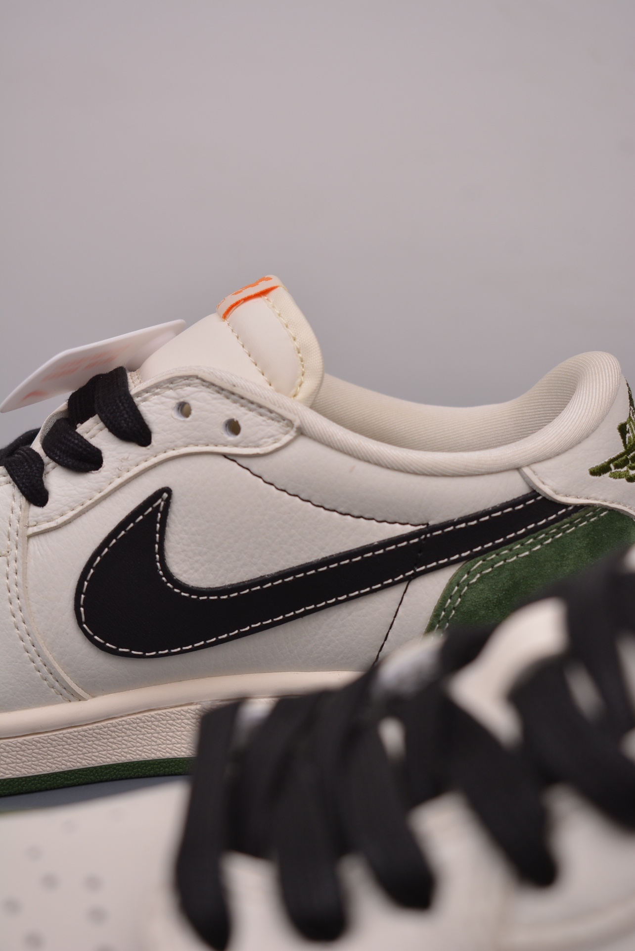 BAPE x Travis Scott x Air Jordan 1 Low OG SP Beige, Black and Green XY2688-107