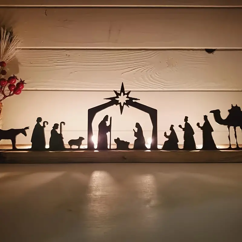 ON SALE🔥Christmas Nativity Advent Candle Holder