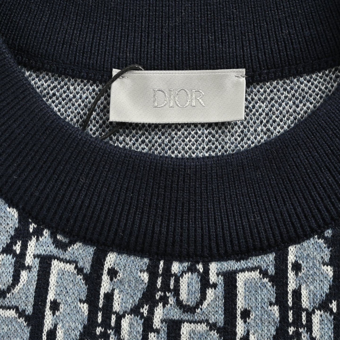 Dior 25ss all over jacquard logo knitted short sleeves