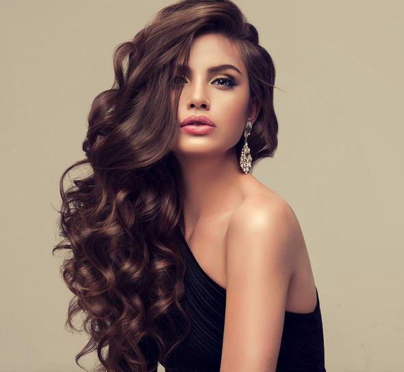 Luna N29 Affordable Feminine Long Curly Wig for African American