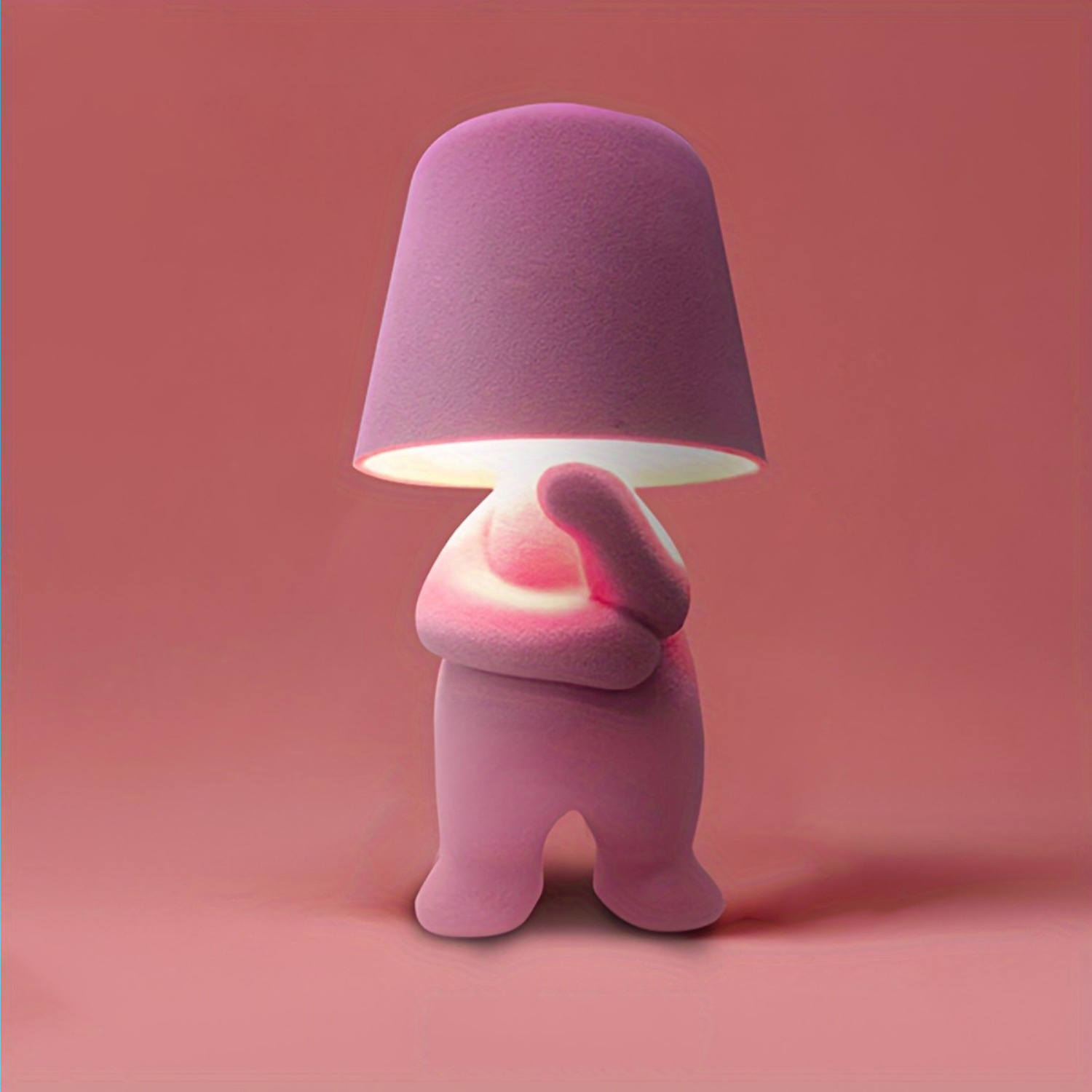 Mood Lighting Lamps, Thinker Figurine Table Lamp, Rechargeable Touch-Controlled LED Table Lamp