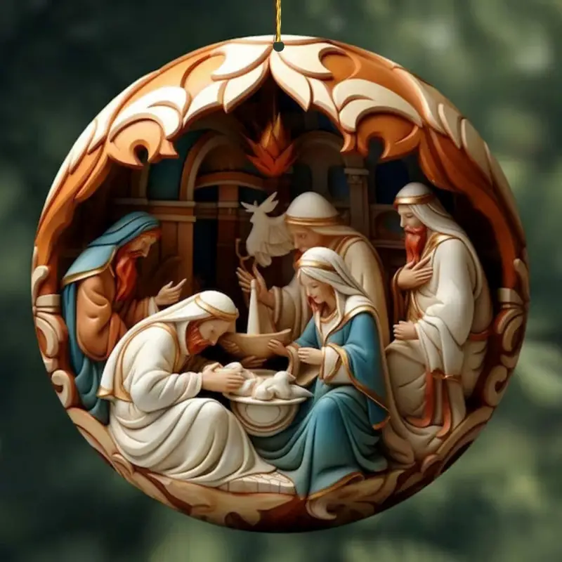 ON SALE🔥Nativity Christmas ornament（2D flat printing）