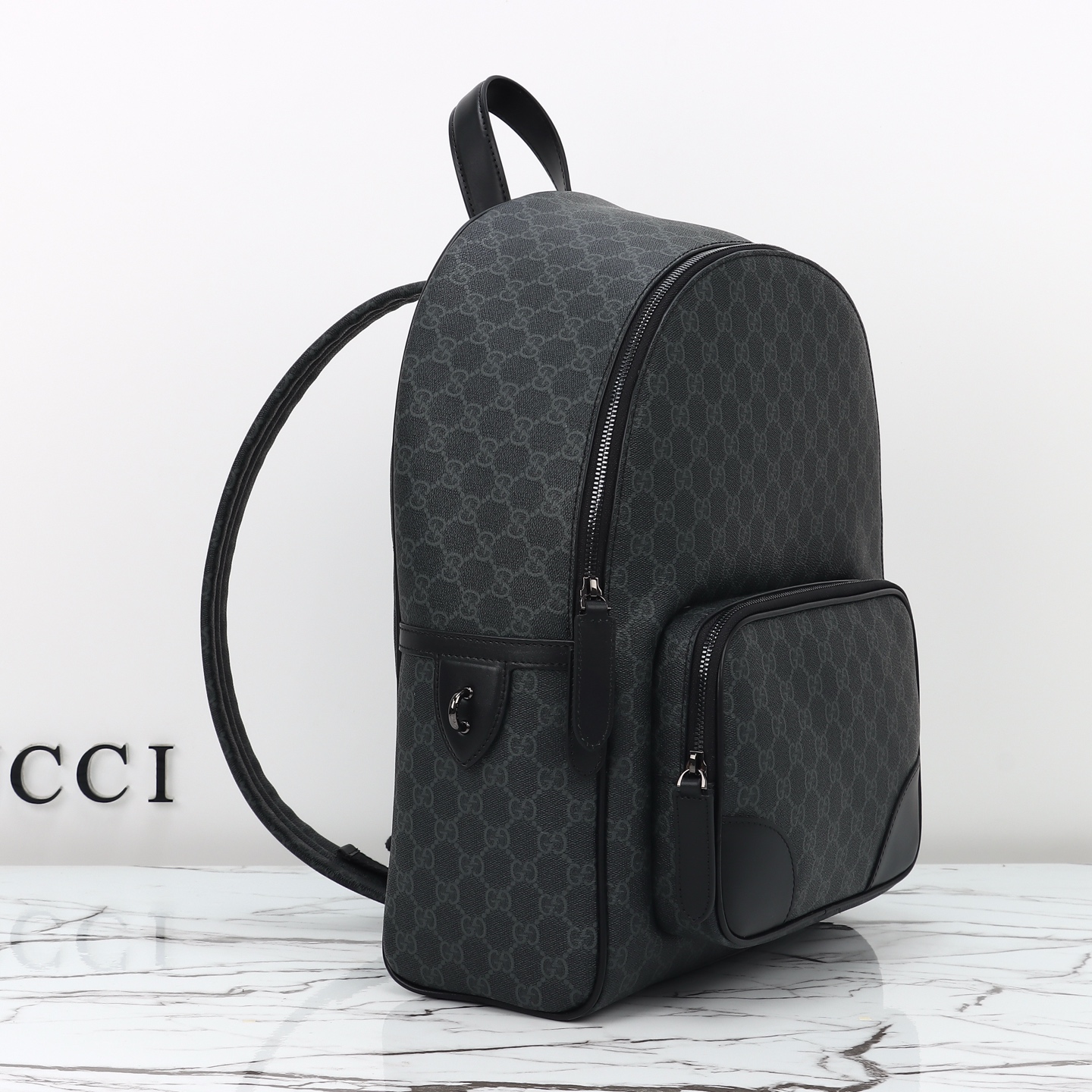 Gucci GG Emblem medium backpack 821159 FAED4 1000