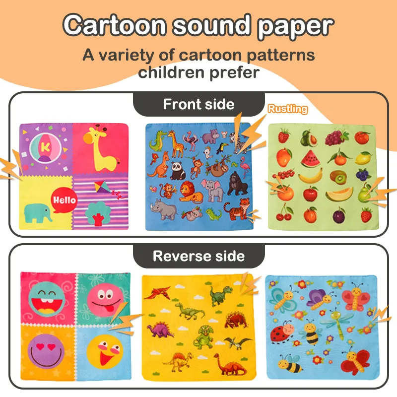 Montessori Sensory Tissue Box Baby Sensory Pull Toy-BUY 2 FREE SHIPPING