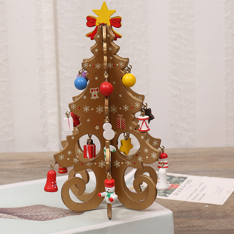 🌲🌲DIY 3D Mini Wooden Christmas Tree Decoration