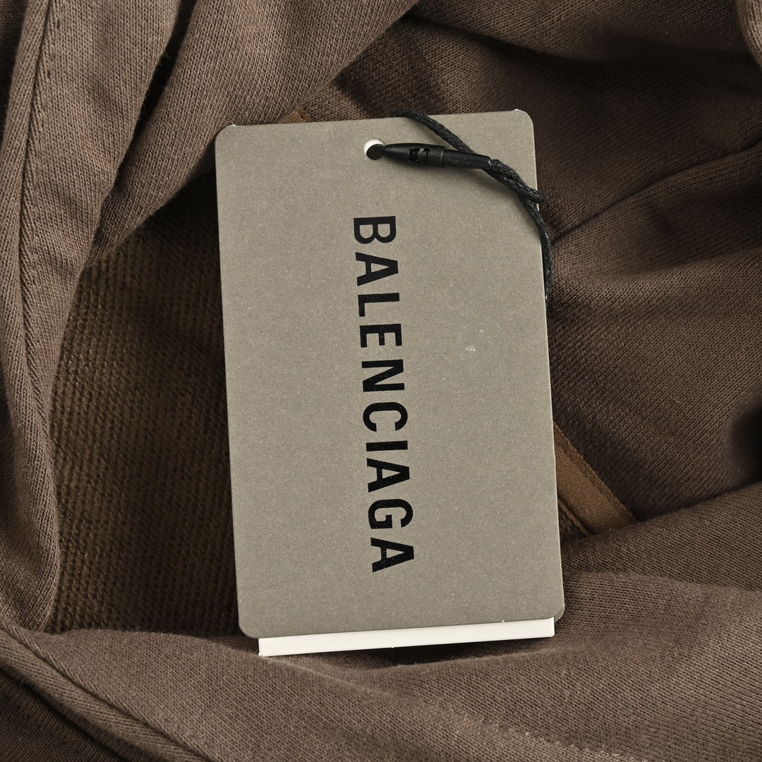 Balenciaga 24Fw graffiti logo print hooded sweatshirt