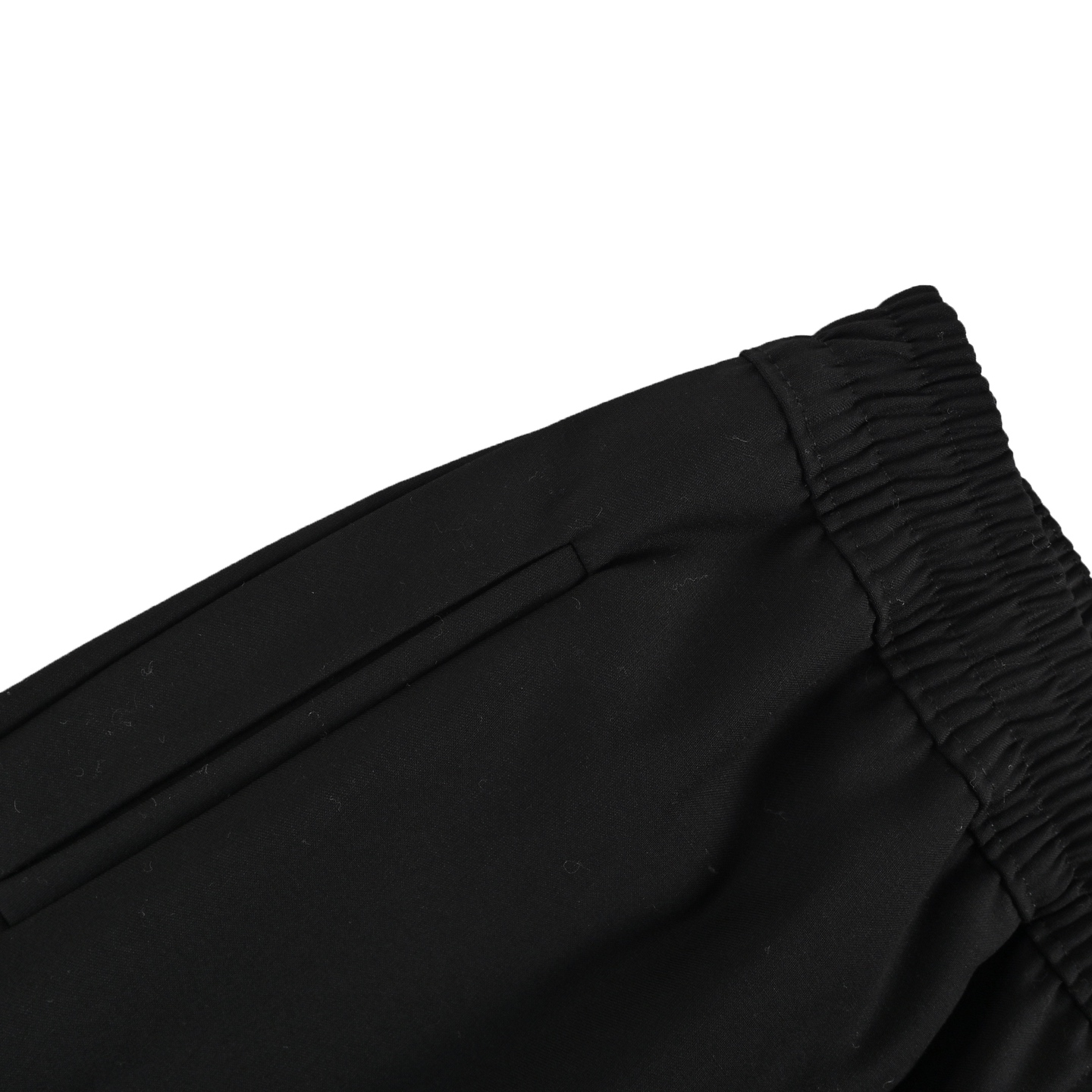 Louis Vuitton Solid Color Drawstring Straight Leg Embroidered Wool Trousers