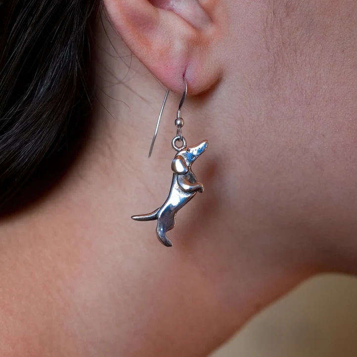 Dachshund Vintage Earrings