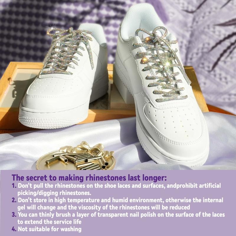 💥ON SALE💥Exquisite Rhinestone Glitter Shoe Laces Hoodie Decor