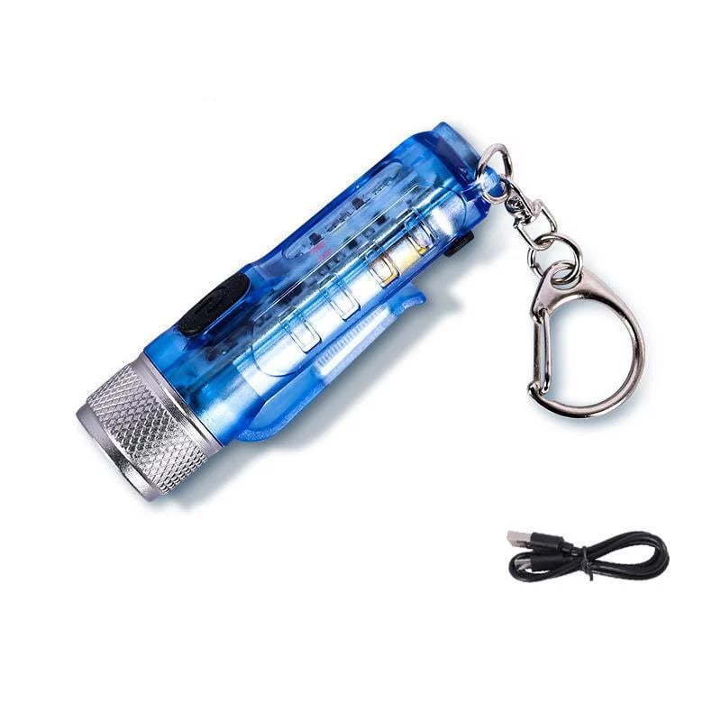 (🔥Last Day Promotion-SAVE 60% OFF)☀️Mini Powerful EDC Flashlight with Red UV Blue Light🔥BUY 2 GET 10% OFF & FREE SHIPPING！