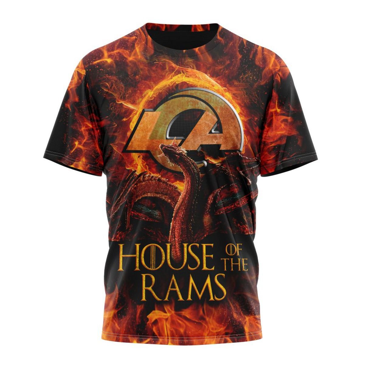 LOS ANGELES RAMS GAME OF THRONES – HOUSE OF THE RAMS 3D HOODIE