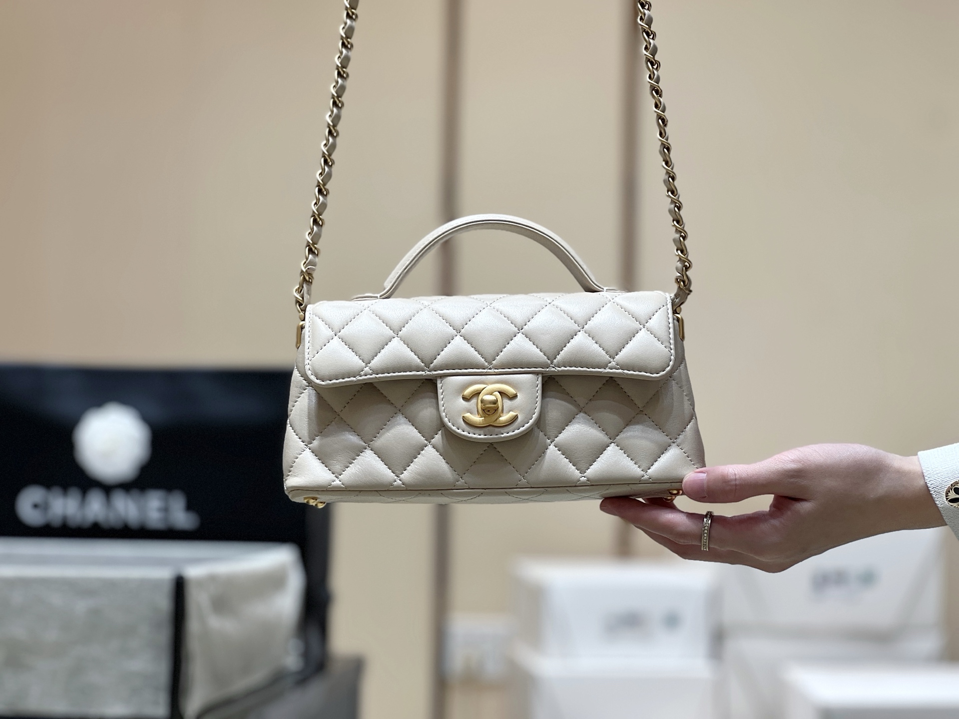 Chanel 25P Spring/Summer Preview Series Horizontal Kelly Handle Bag AS5354 00118
