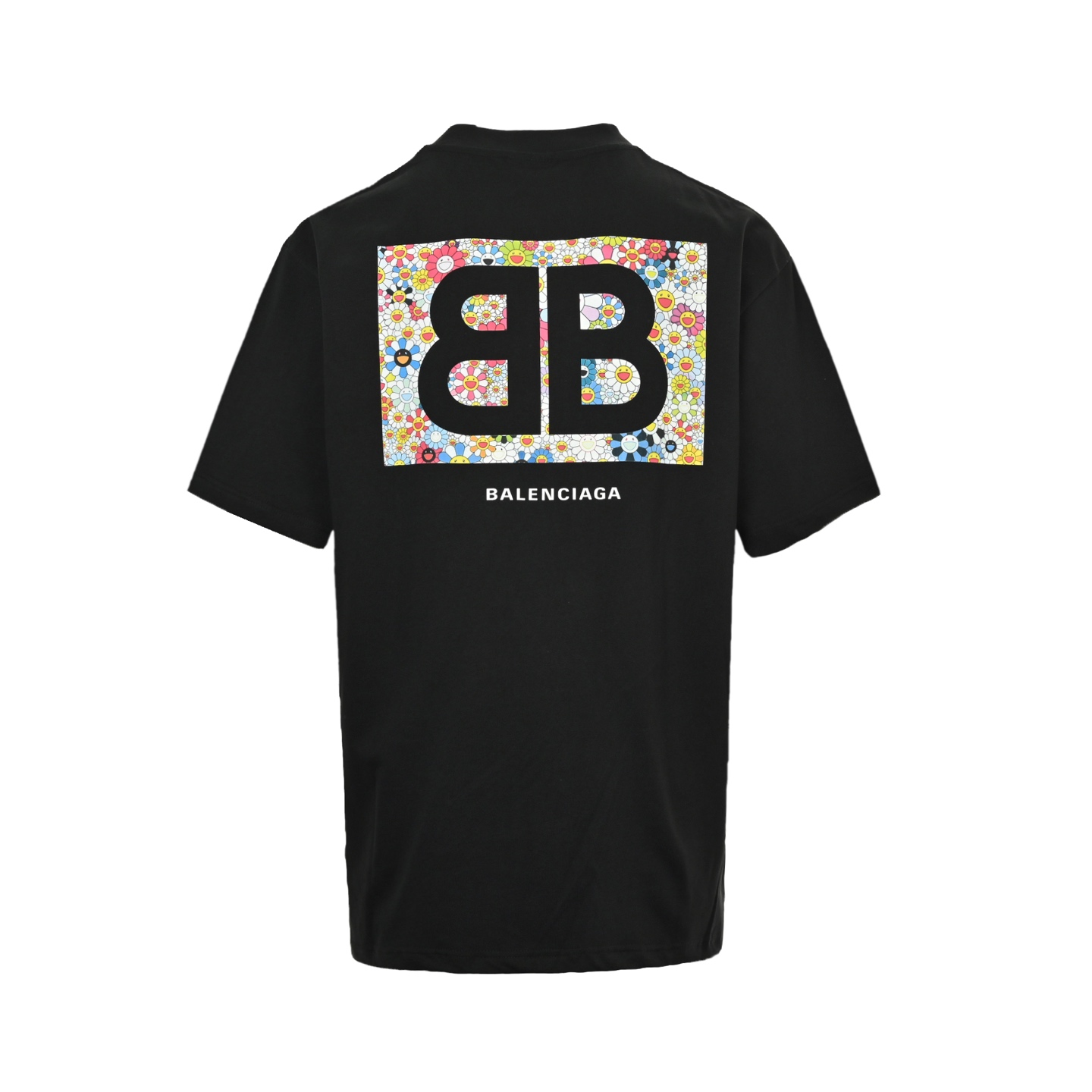Balenciaga 25ss sunflower print short sleeve
