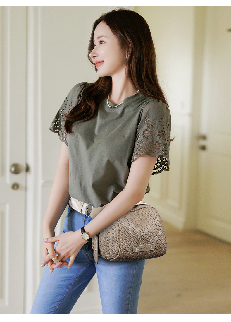 🔥Last Day 50% OFF🔥🌟Hand Weaving Large Capacity Cowhide Shell Bag👜