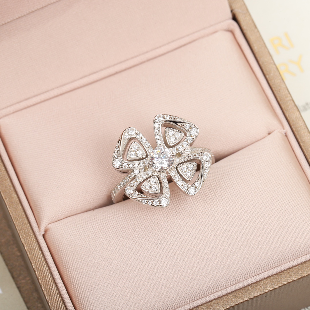 Bvlgari Windmill Full Diamond Ring