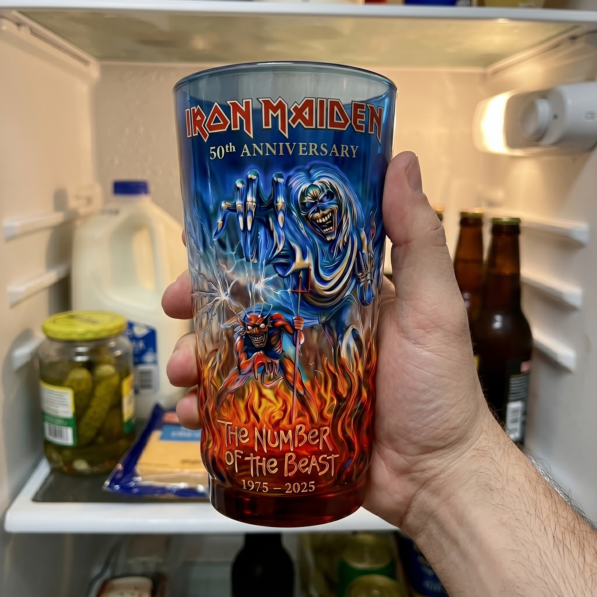 🔥Iron Maiden 50th Anniversary Limited Collector's Glass!