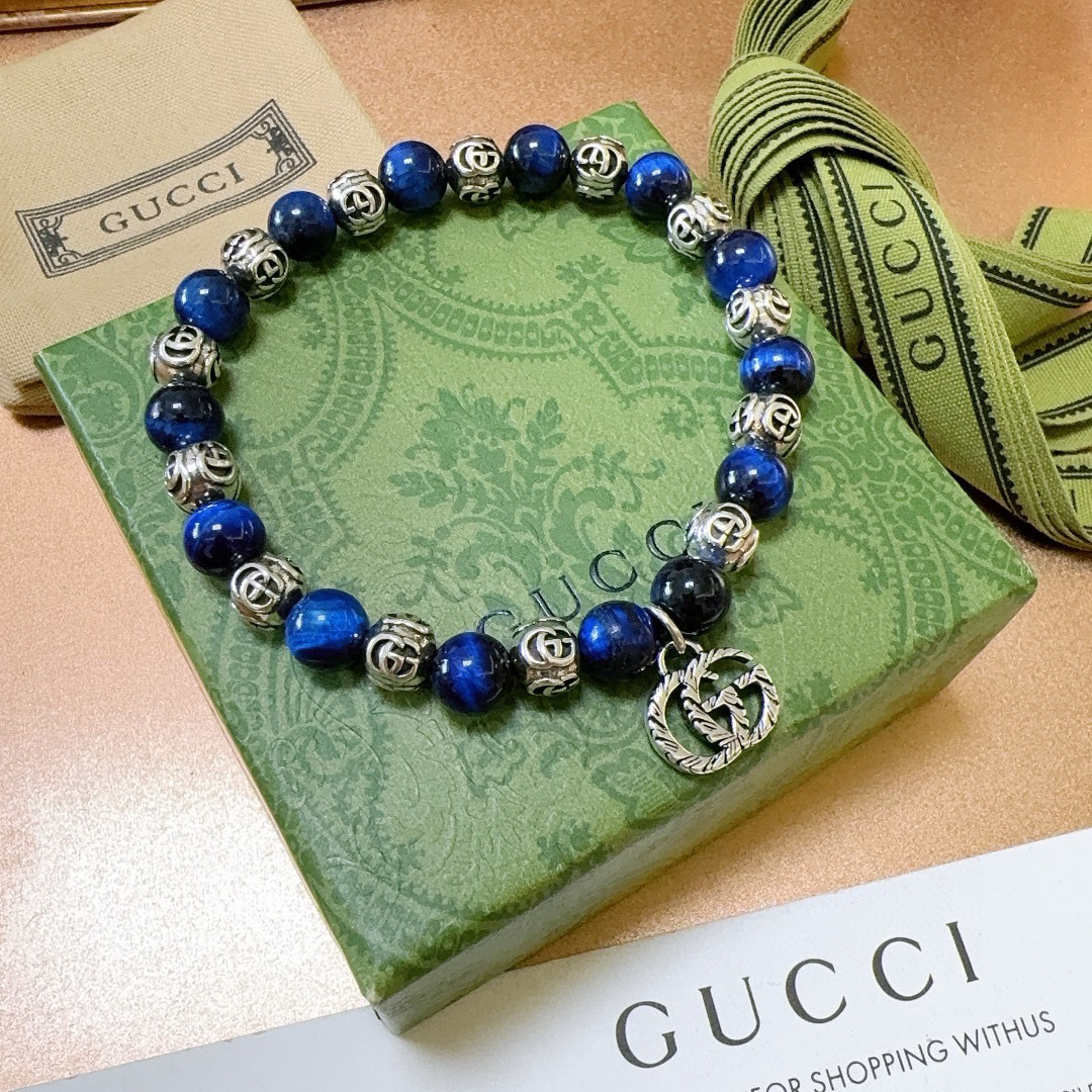 Gucci Blue Tiger Eye Bracelet