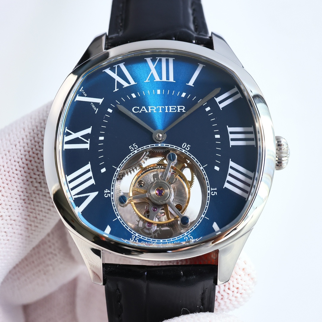 Cartier True Flywheel KF1 Rotonde de Cartier Tourbillon Cadran Love Tourbillon Watch