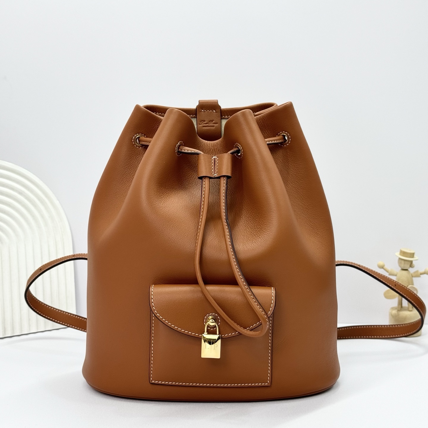 Loro Piana Extra Drawstring Backpack FAP4322
