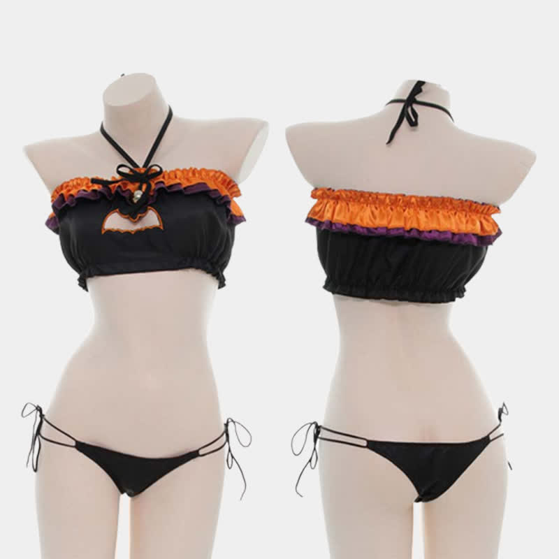 Sexy Pumpkin Cat Lingerie Suit