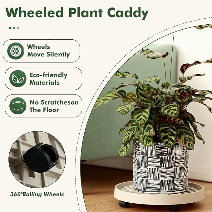 💐💐Heavy - duty Rolling Plant Cart（A must - have for gardening enthusiasts!）