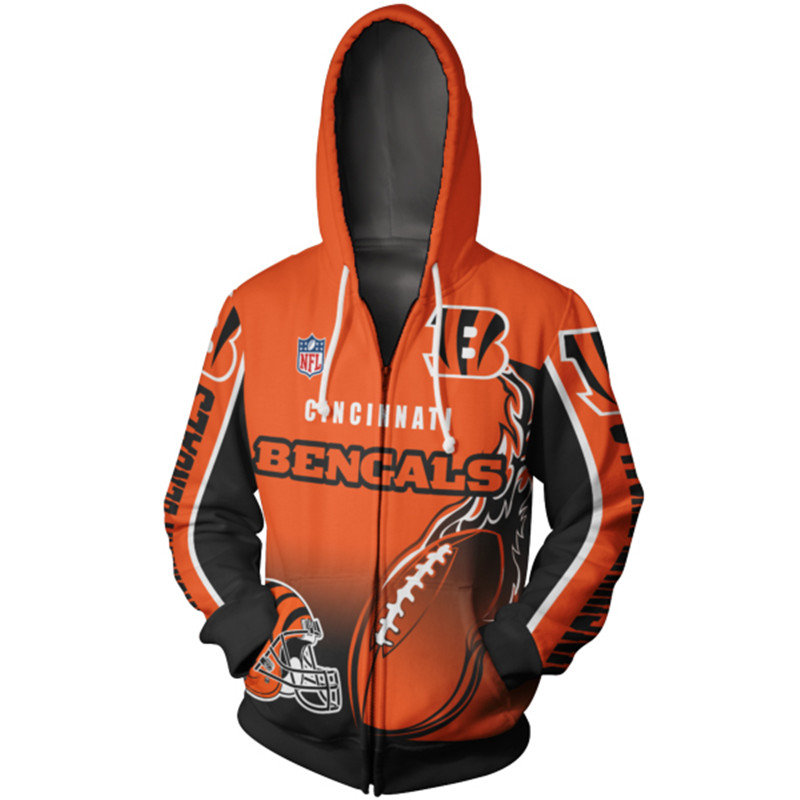 CINCINNATI BENGALS 3D HOODIE CB011