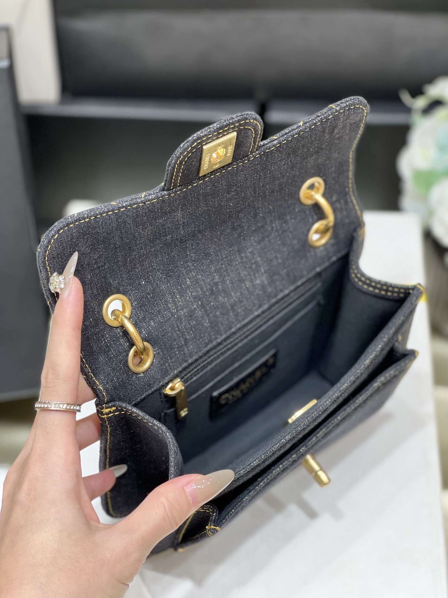 Chanel 23S Spring/Summer Collection Limited Edition Denim Messenger Bag AS4051