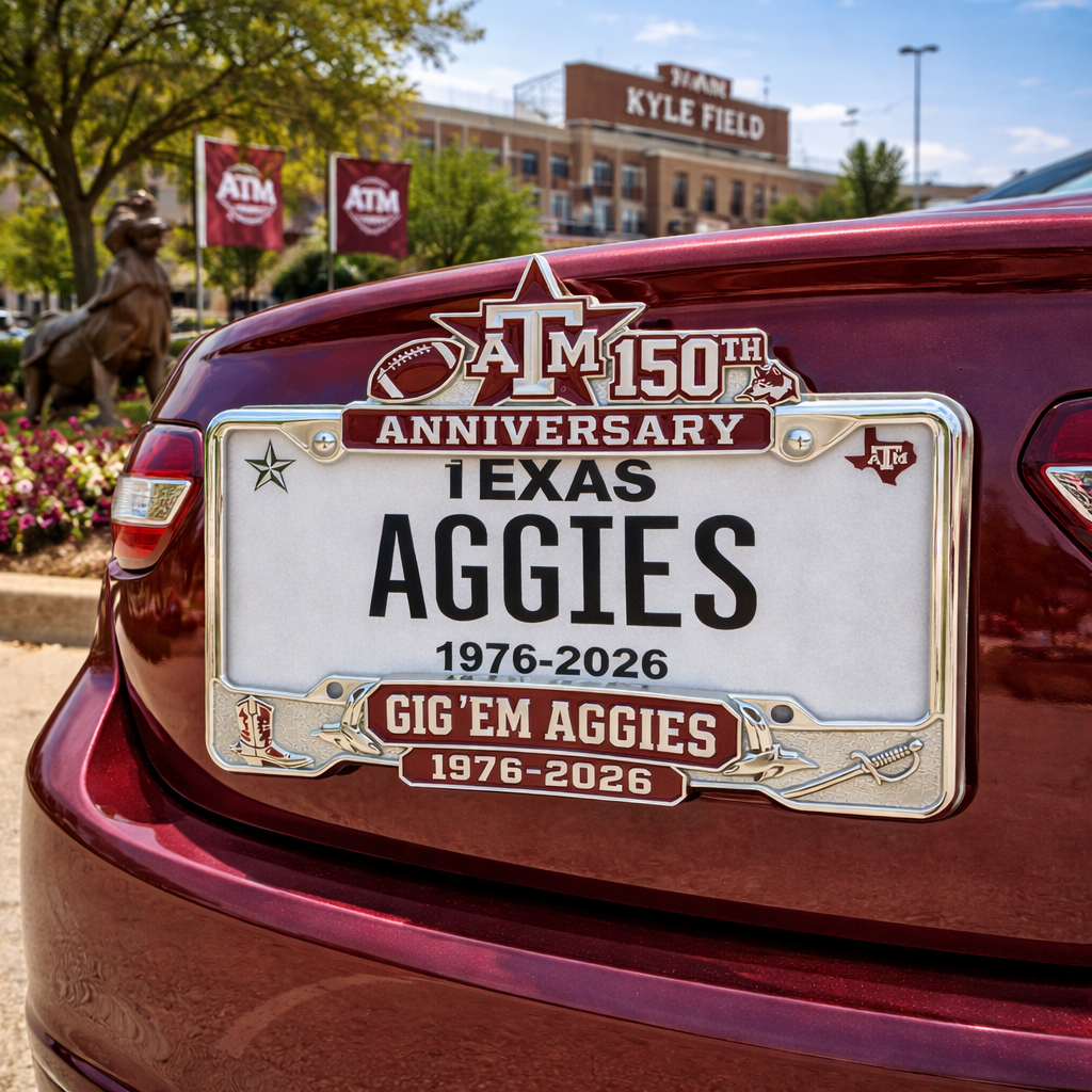 Texas A&M 150th Anniversary License Plate Frame