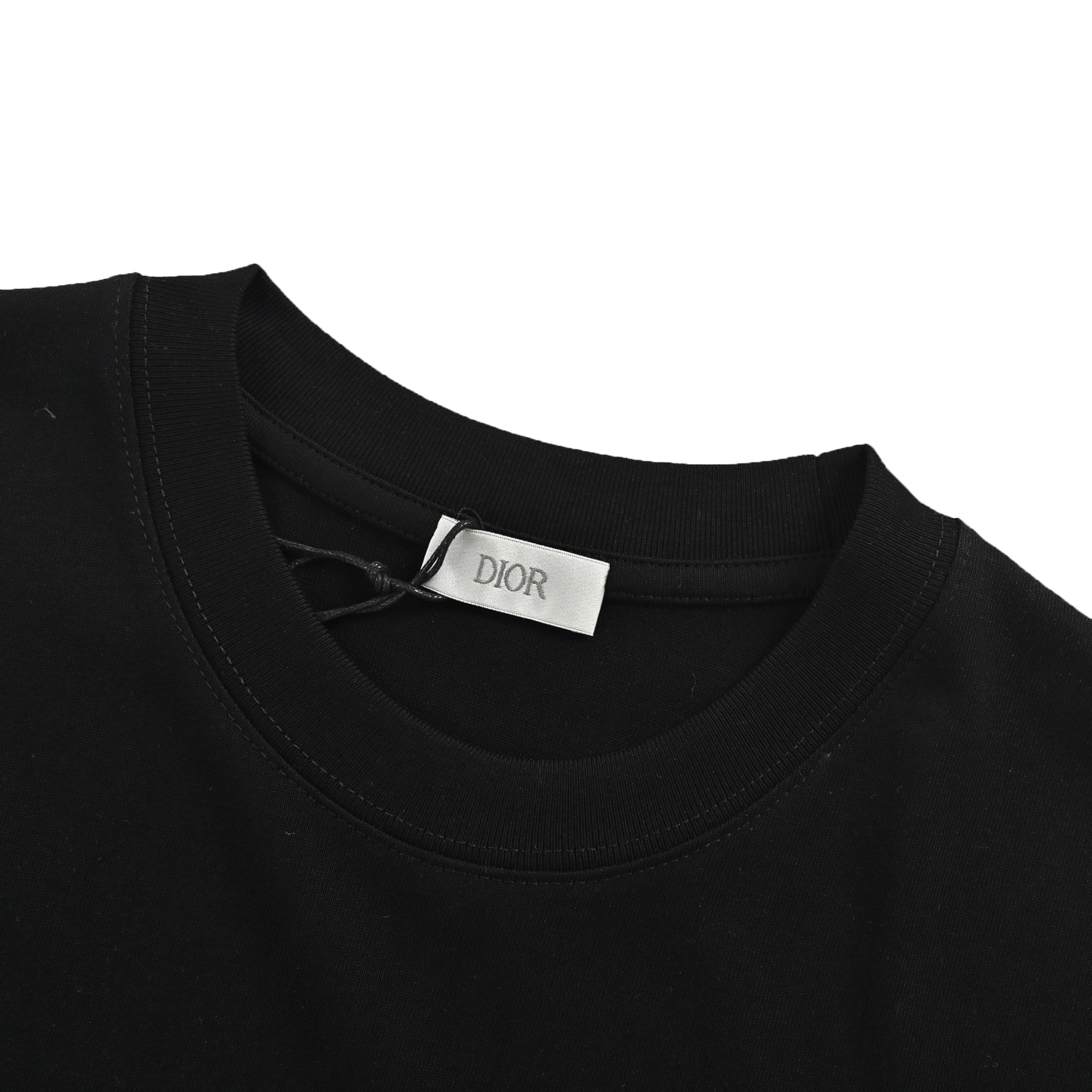 Dior pin embroidered lettering logo short sleeve