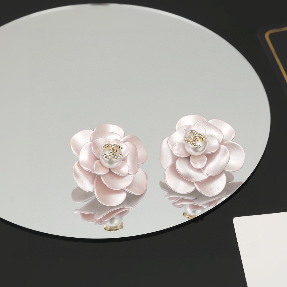 Chanel Camellia Diamond Earrings