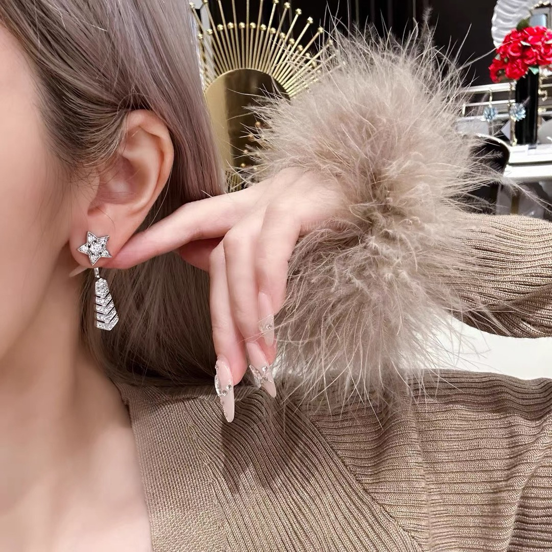 Chanel Comet Shooting Star Earrings