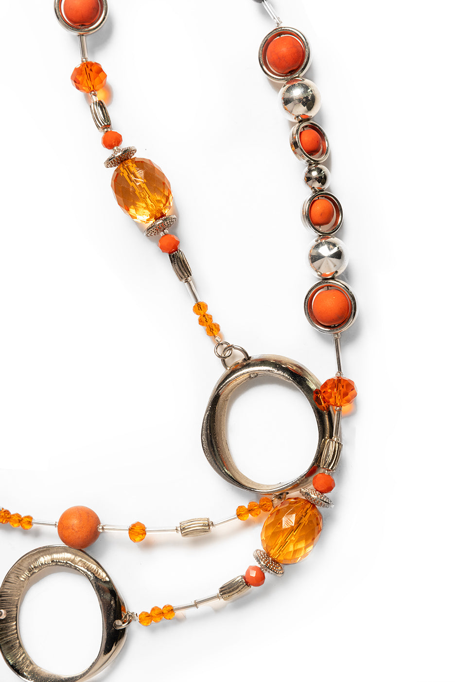 Collar Silver Orange