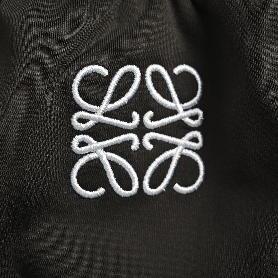 Loewe 24Fw embroidered logo side webbing trousers