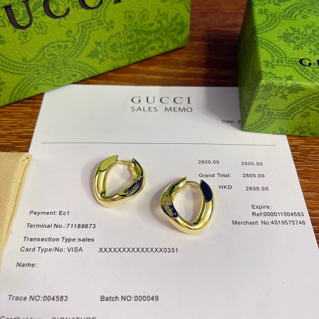 Gucci gold-tone earrings