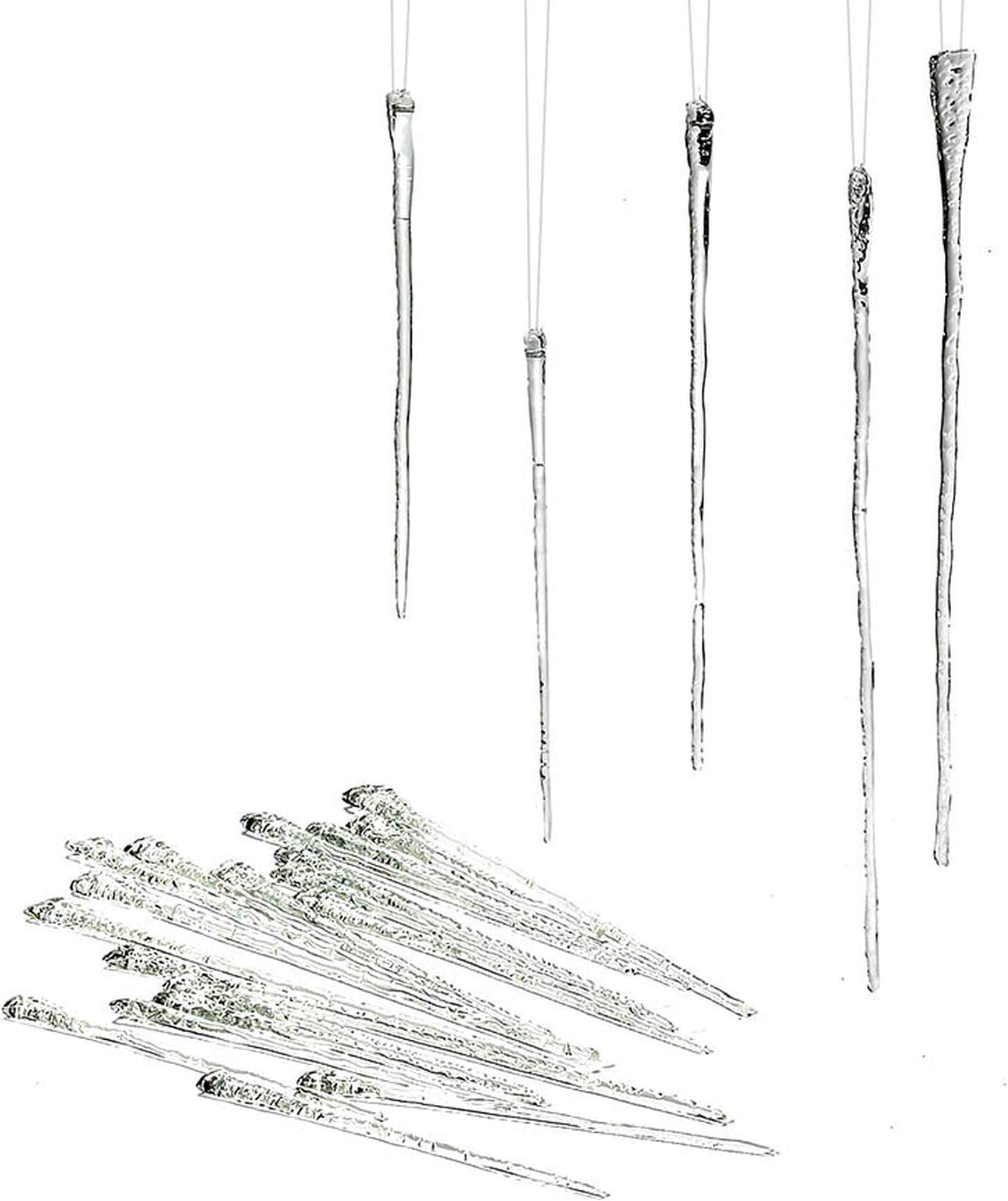 🎅2024 Christmas Promos🔥Handblown Glass Icicles Ornaments Glisten So Realistically(Set of 24)
