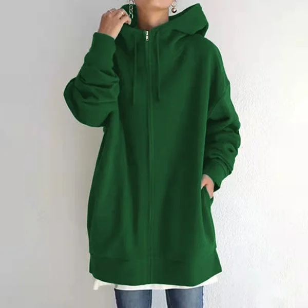 (🎁2024 New Year Hot Sale🎁)Women's Autumn/Winter Zipper Hooded Sweater