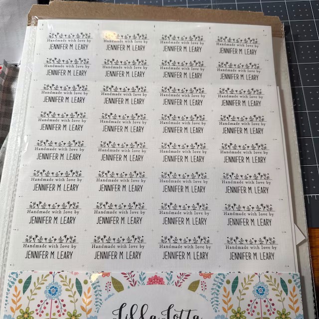 Fabric sewing labels