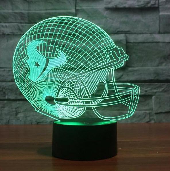 HOUSTON TEXANS 3D LED LIGHT LAMP