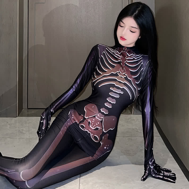 Sexy Skeleton Costume Bodysuit