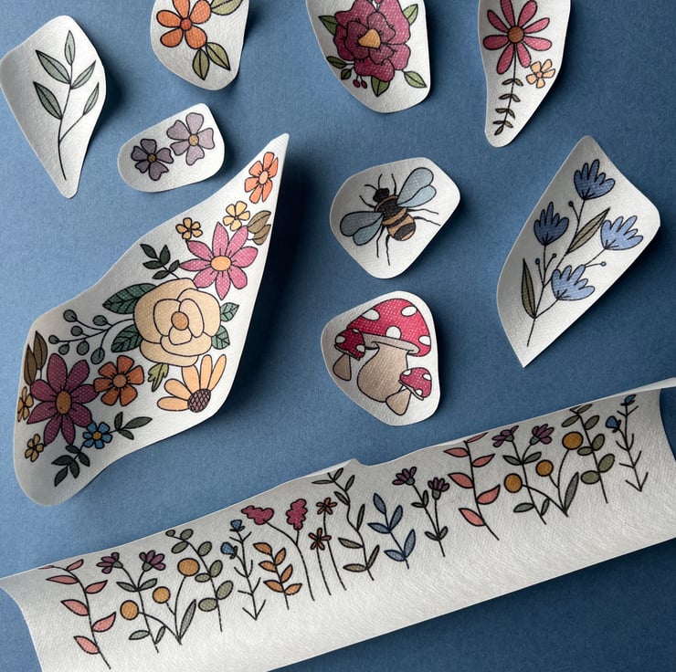 On Sale🔥Water Soluble Colorful Embroidery Patterns