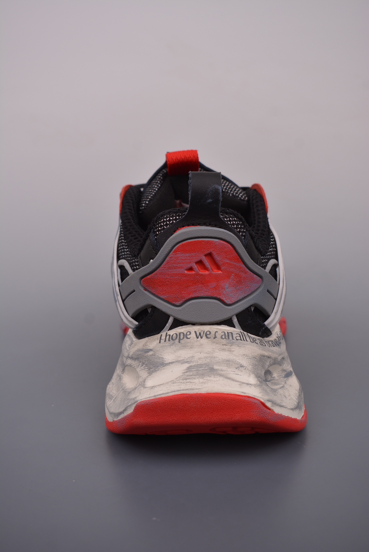 Adidas XLG Runner Deluxe black, white, gray and red old version IH0615
