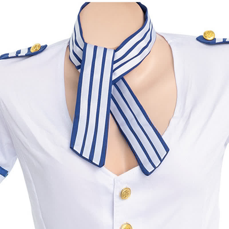 Cosplay Flight Attendant Uniform Lingerie Set