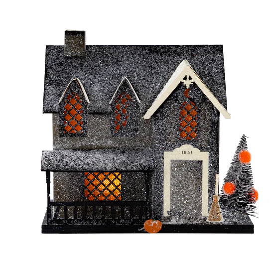 💥ON SALE💥🍂 LED Fall Glow Haunted House Lantern , Witch Cottage✨🏠