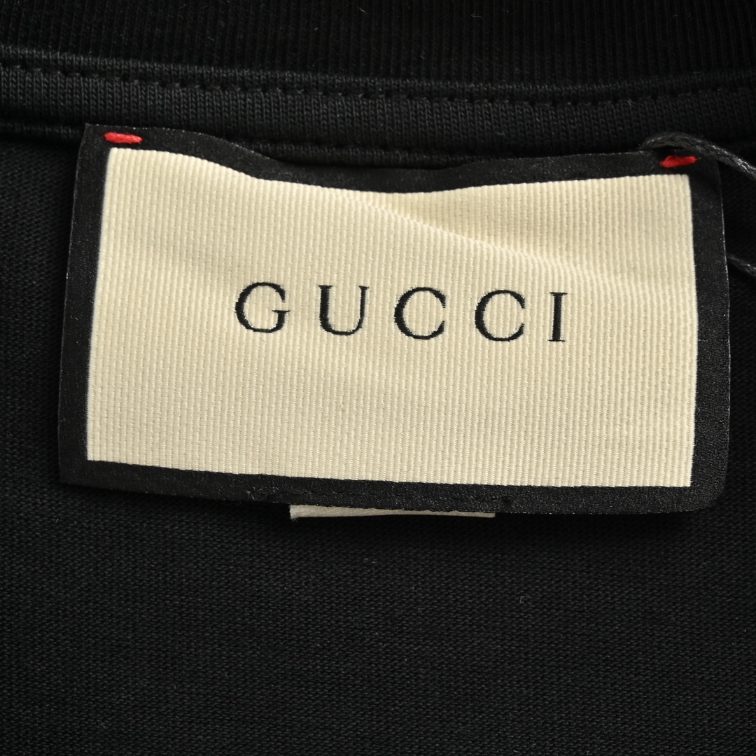 Gucci 24ss heart tongue foam print short sleeves