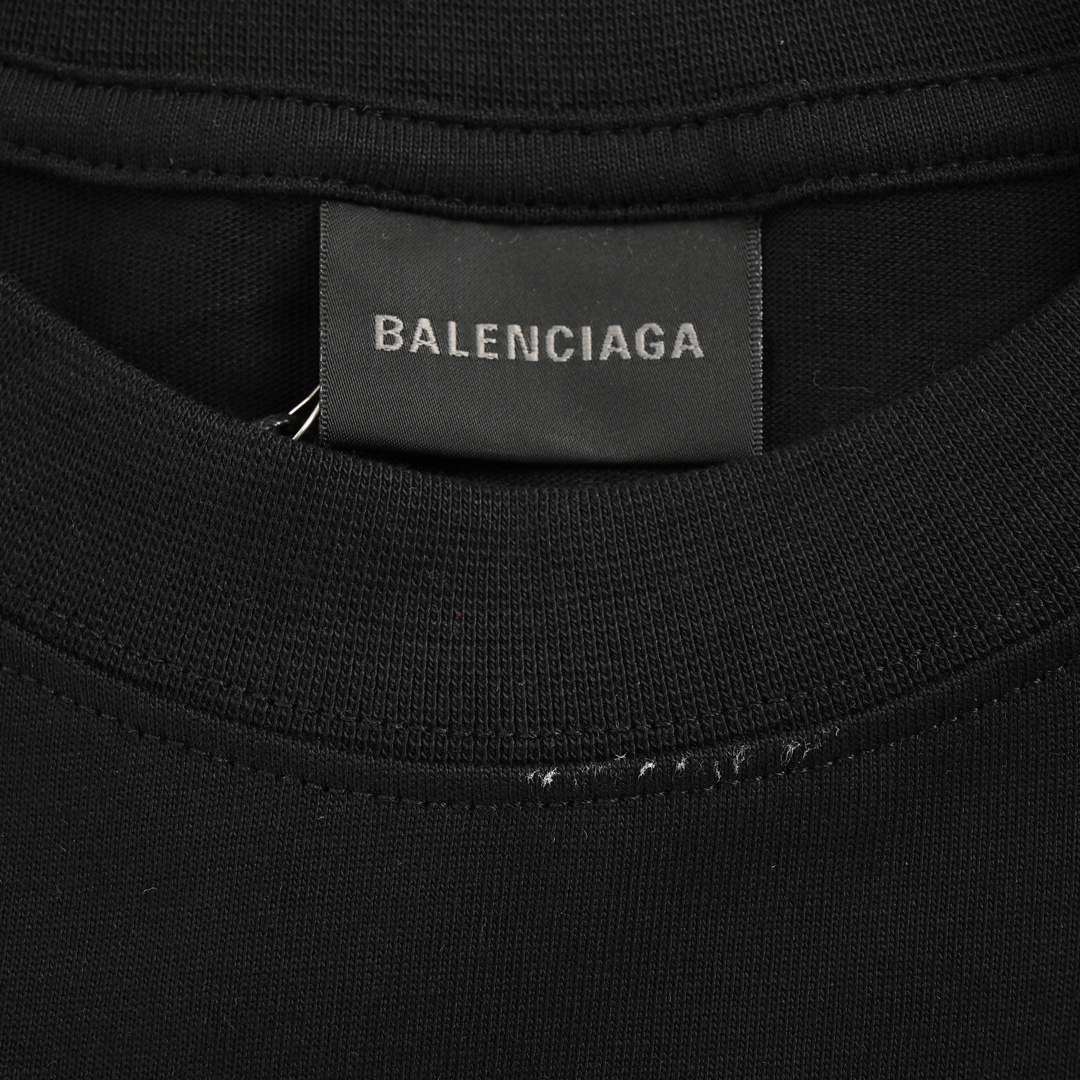 Balenciaga 24ss Dragon Year Sanskrit Graffiti Print Short Sleeve