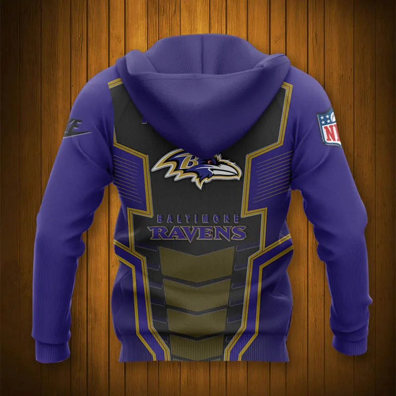 BALTIMORE RAVENS 3D HOODIE TTB4301